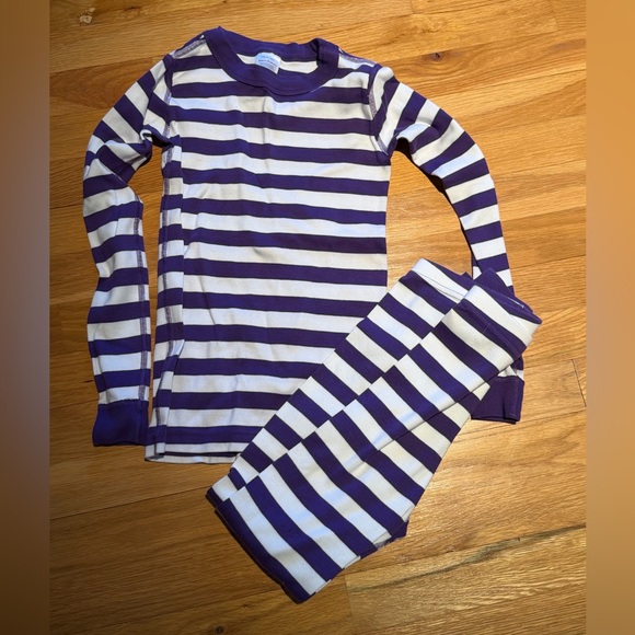 Hanna Andersson Other - Striped Purple and White Kids Pajamas